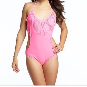 Candie’s hot pink one piece